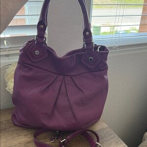 Purple Marc by Marc Jacobs Hobo Handbag with Crossbody Strap